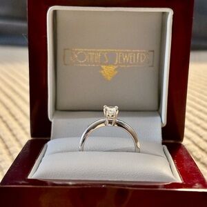 Diamond accent ring set in sterling silver